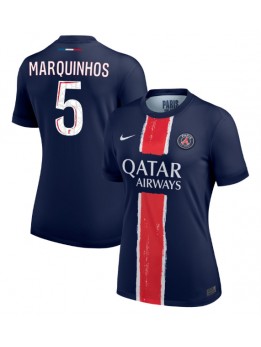 Paris Saint-Germain Marquinhos #5 Replika Hemmakläder Dam 2024-25 Kortärmad